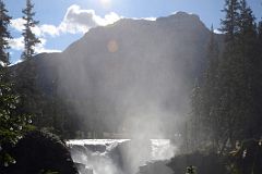 14 Athabasca Falls With Mount Kerkeslin Behind On Icefields Parkway